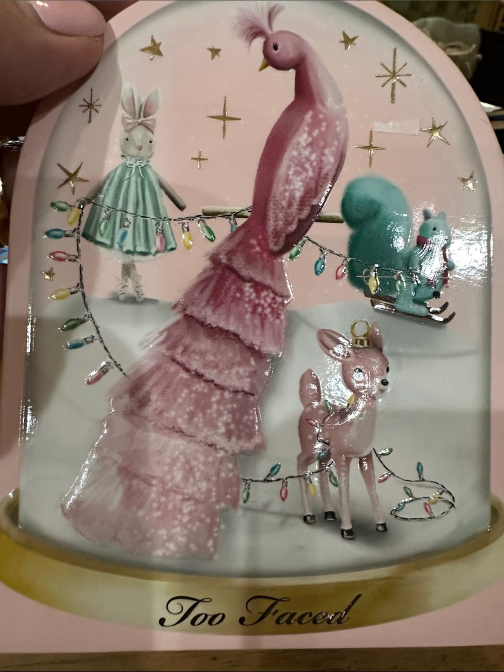 Too Faced Pink & Mint Holiday Decorative eyeshadow, and blush, duo, new - Picture 8 of 11